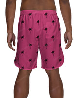 19" Elastic Waist Dolphin Hem Swimshorts