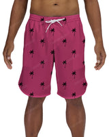 19" Elastic Waist Dolphin Hem Swimshorts