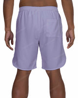 19" Elastic Waist Dolphin Hem Swimshorts
