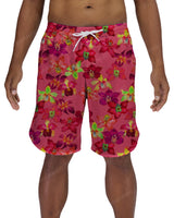 19" Elastic Waist Dolphin Hem Swimshorts