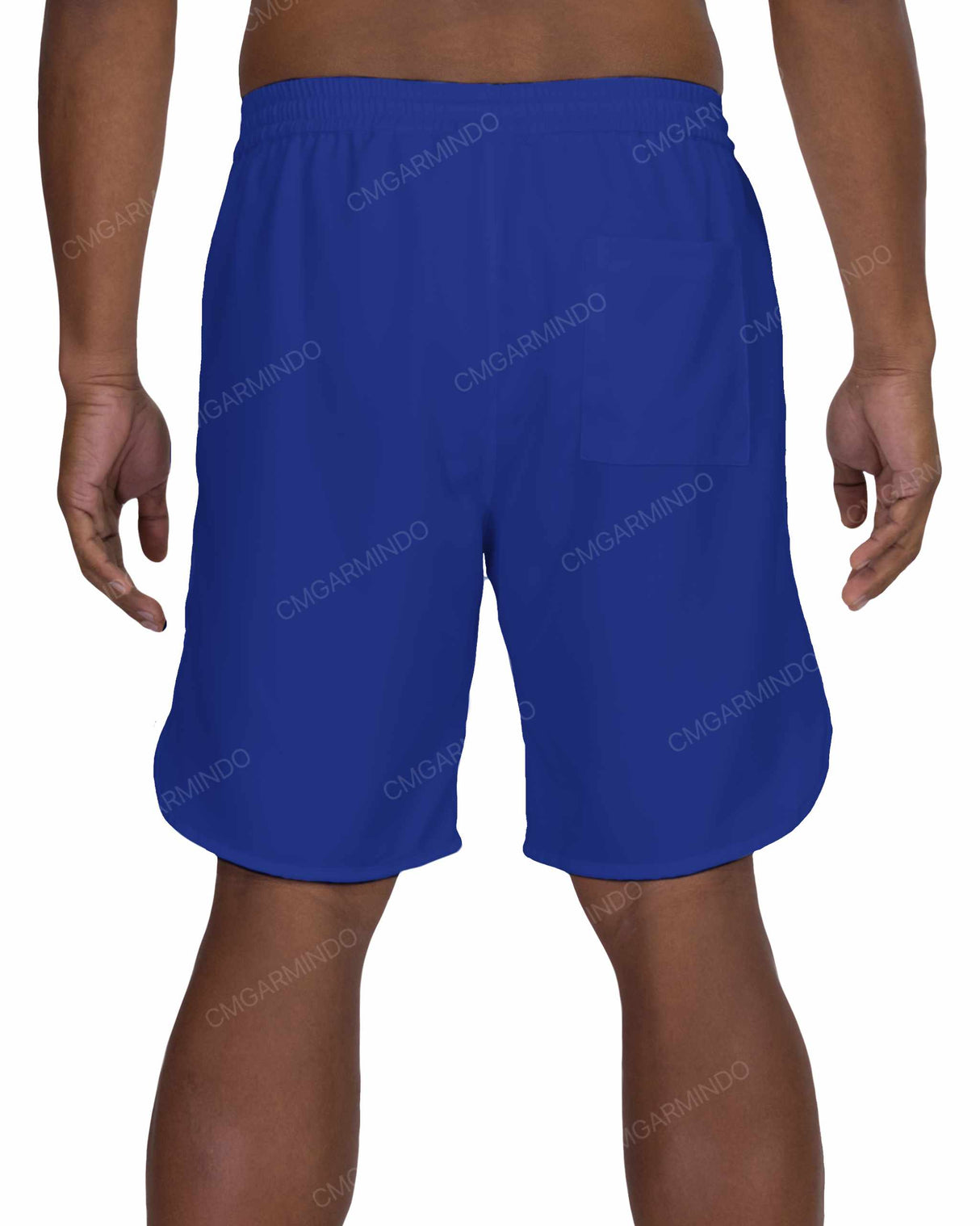 19" Elastic Waist Dolphin Hem Swimshorts