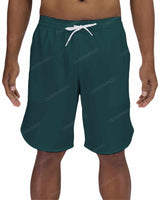 19" Elastic Waist Dolphin Hem Swimshorts