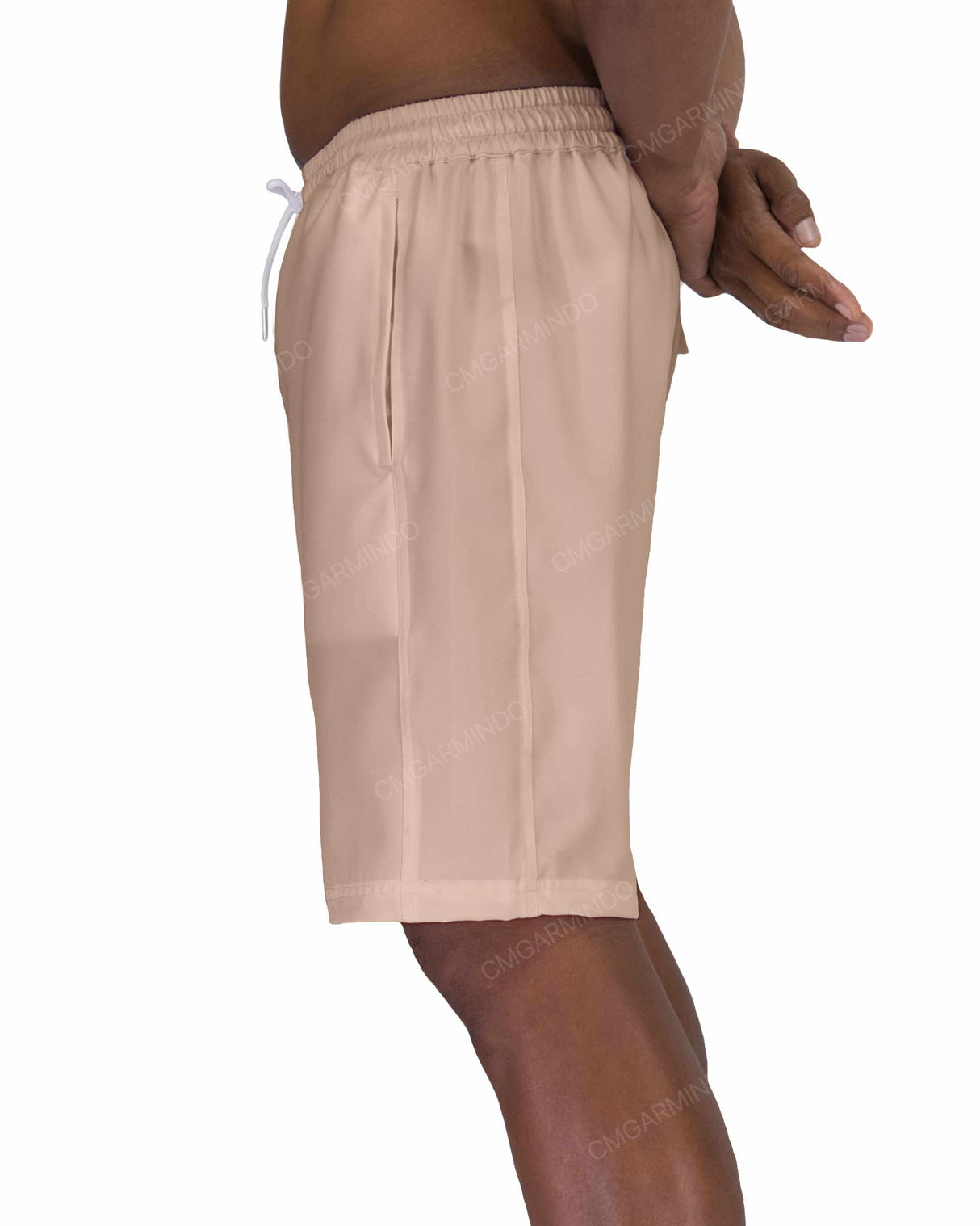 19" Elastic Waist Side Panel Swimshorts
