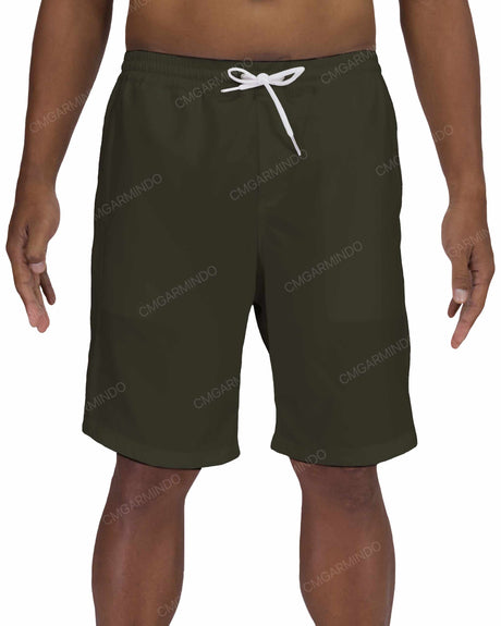 19" Elastic Waist Side Panel Swimshorts