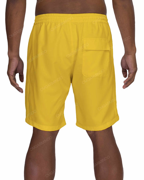 19" Elastic Waist Side Panel Swimshorts