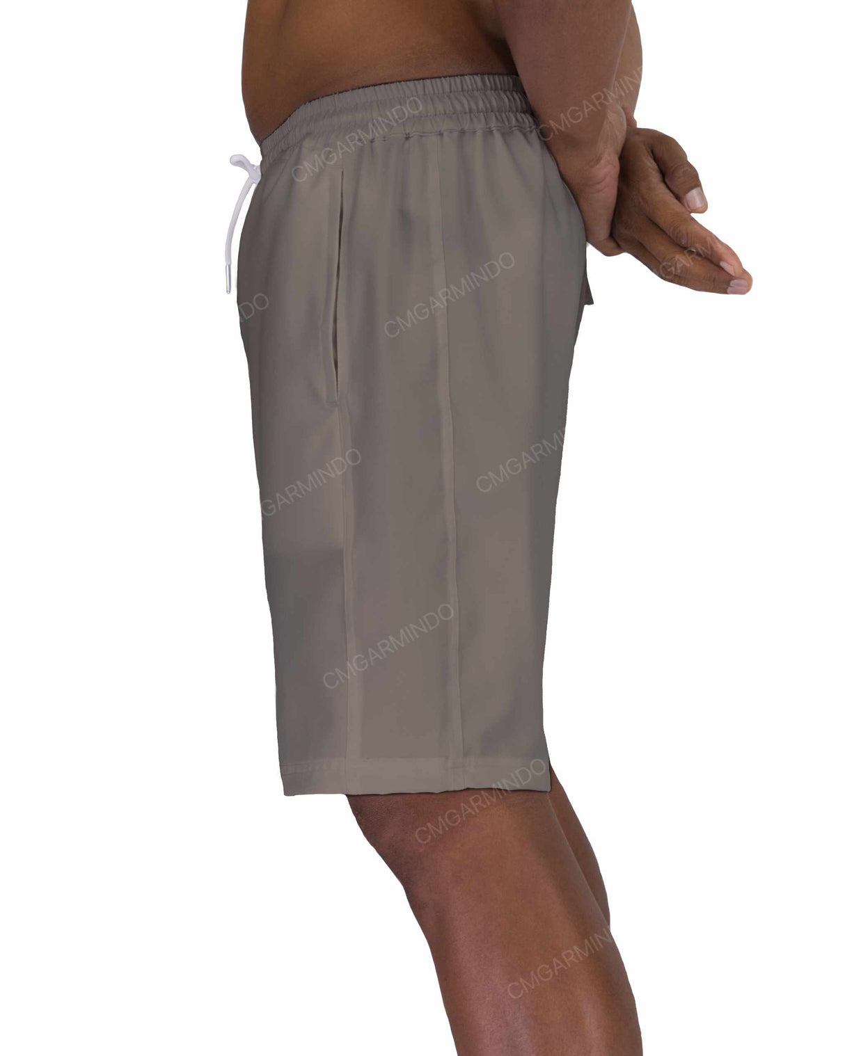 19" Elastic Waist Side Panel Swimshorts