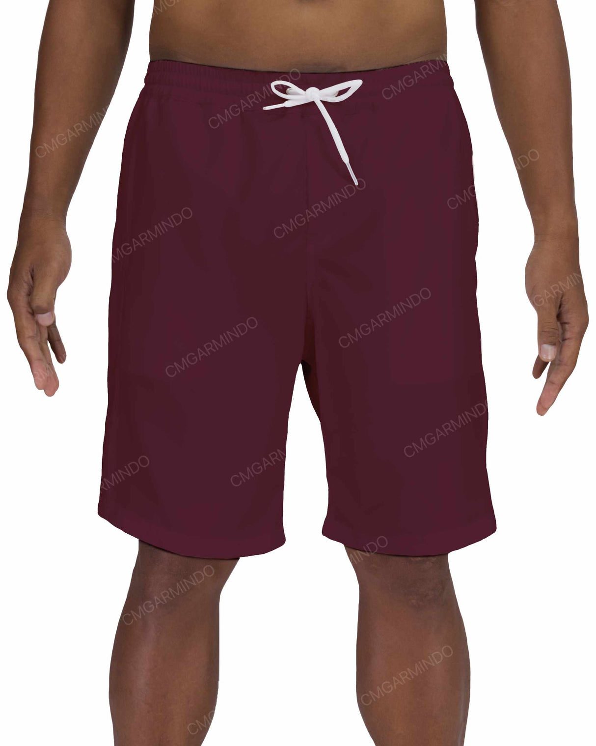 19" Elastic Waist Side Panel Swimshorts