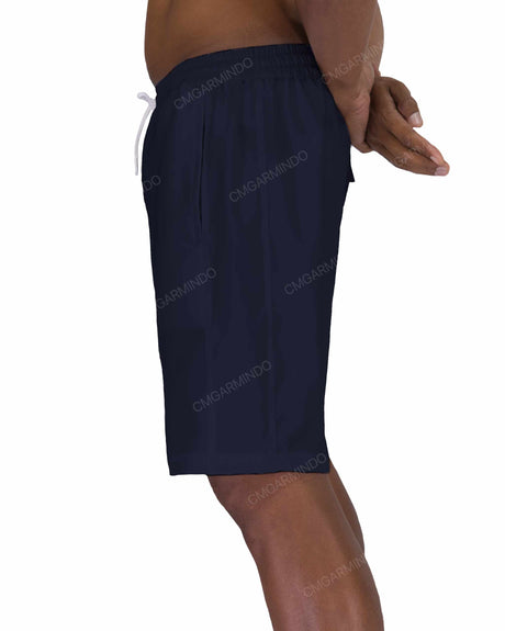 19" Elastic Waist Side Panel Swimshorts