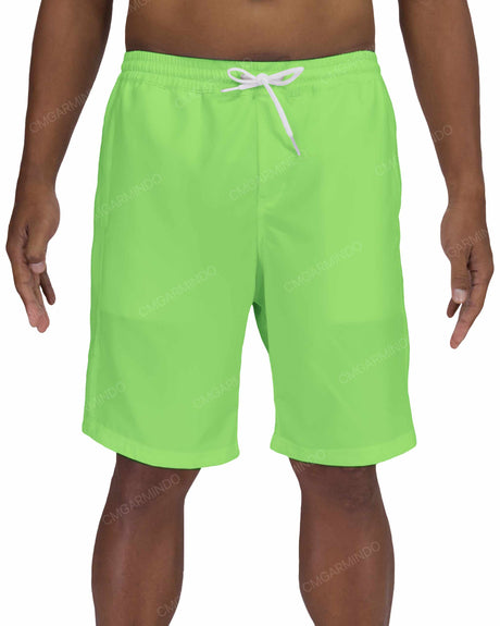 19" Elastic Waist Side Panel Swimshorts
