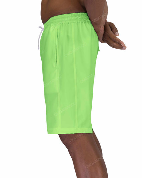 19" Elastic Waist Side Panel Swimshorts