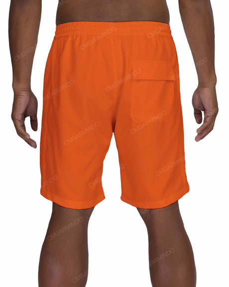 19" Elastic Waist Side Panel Swimshorts