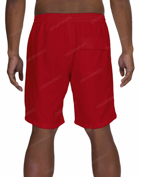 19" Elastic Waist Side Panel Swimshorts