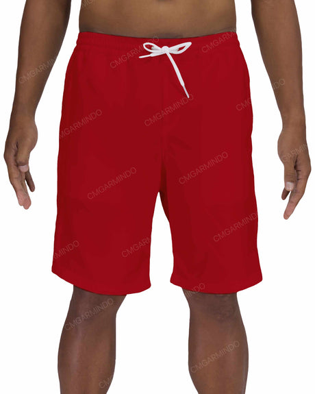 19" Elastic Waist Side Panel Swimshorts