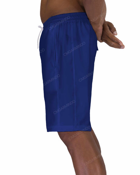 19" Elastic Waist Side Panel Swimshorts