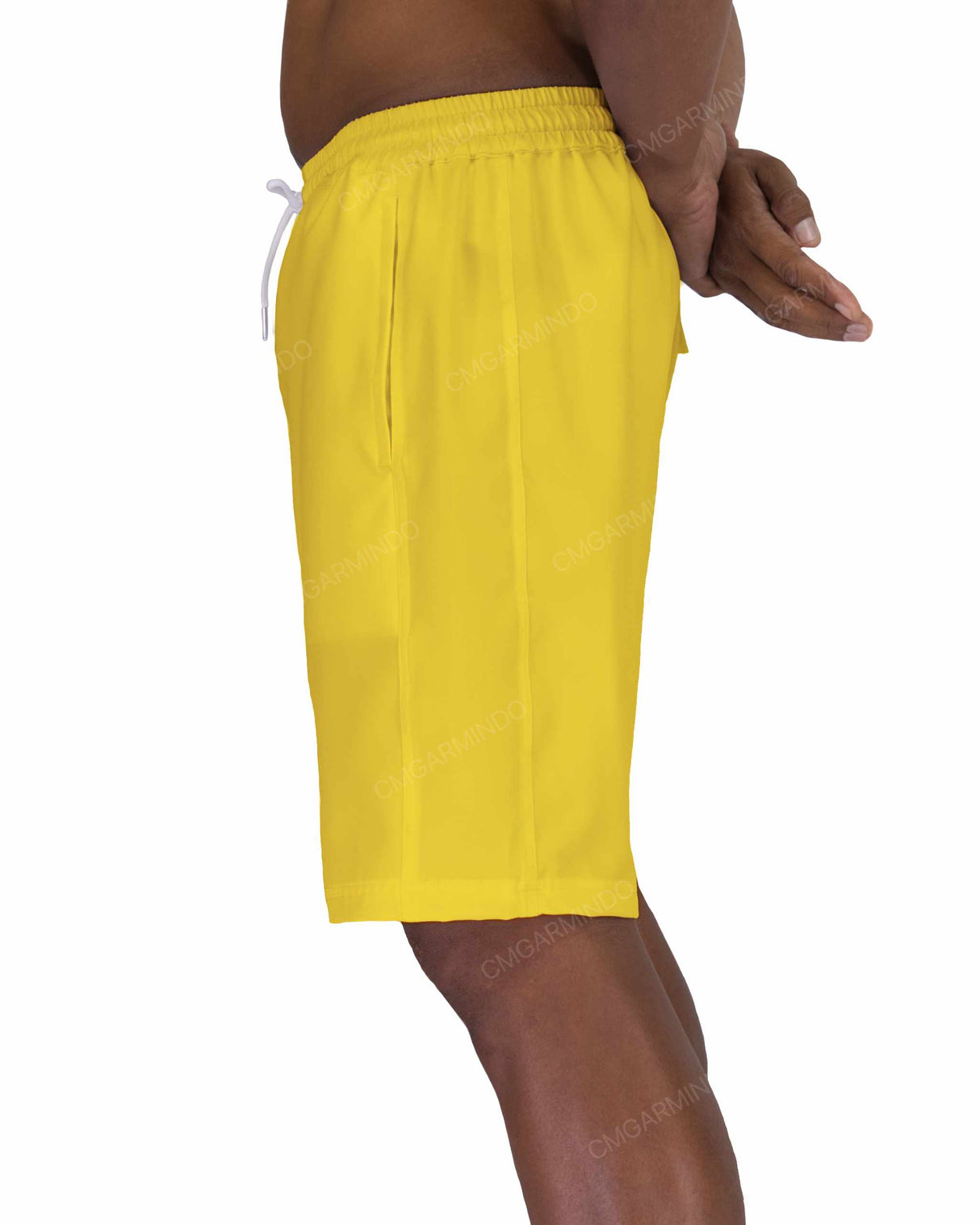 19" Elastic Waist Side Panel Swimshorts