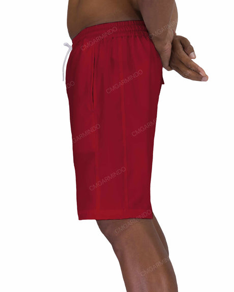19" Elastic Waist Side Panel Swimshorts