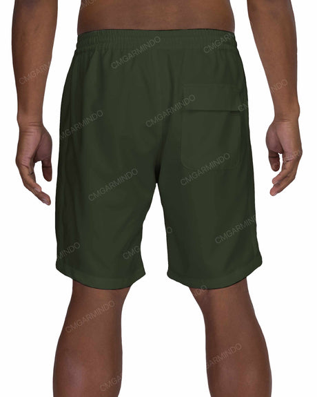 19" Elastic Waist Side Panel Swimshorts