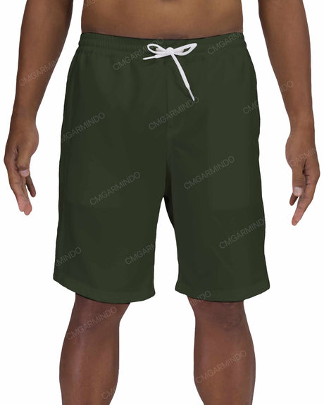 19" Elastic Waist Side Panel Swimshorts