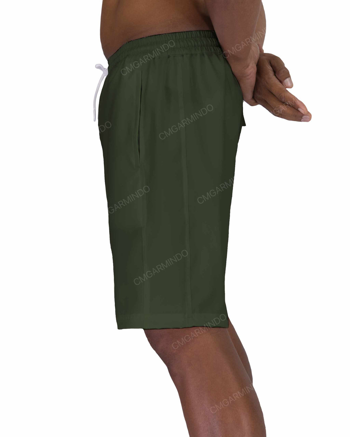 19" Elastic Waist Side Panel Swimshorts