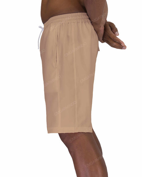 19" Elastic Waist Side Panel Swimshorts