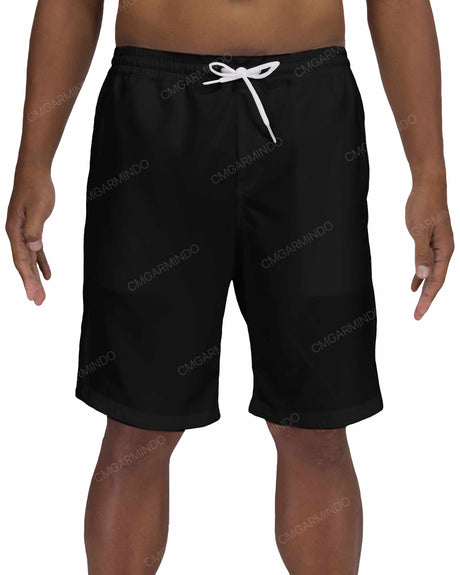 19" Elastic Waist Side Panel Swimshorts