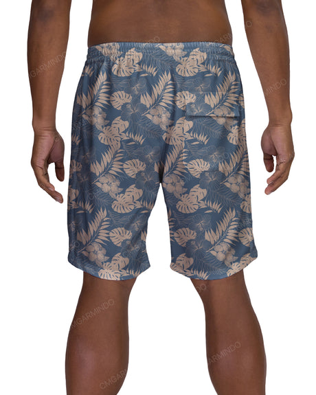 19" Elastic Waist Side Panel Swimshorts