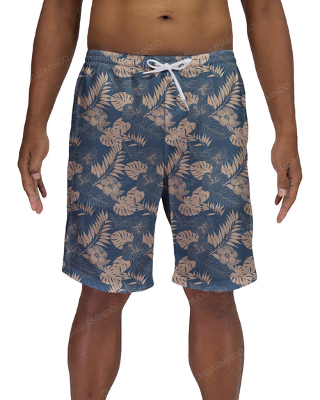 19" Elastic Waist Side Panel Swimshorts