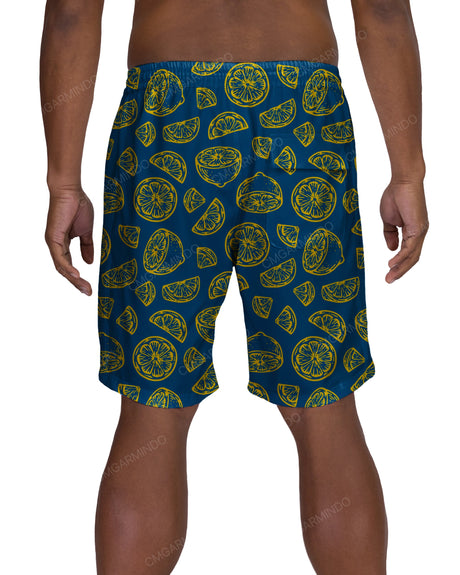 19" Elastic Waist Side Panel Swimshorts