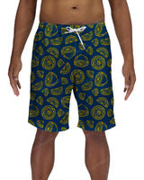 19" Elastic Waist Side Panel Swimshorts