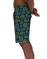 19" Elastic Waist Side Panel Swimshorts