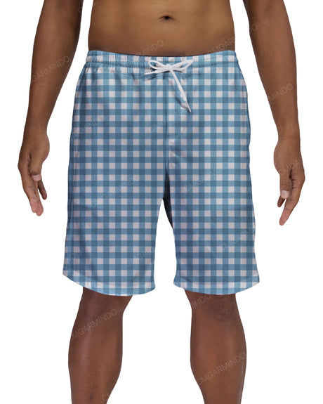 19" Elastic Waist Side Panel Swimshorts