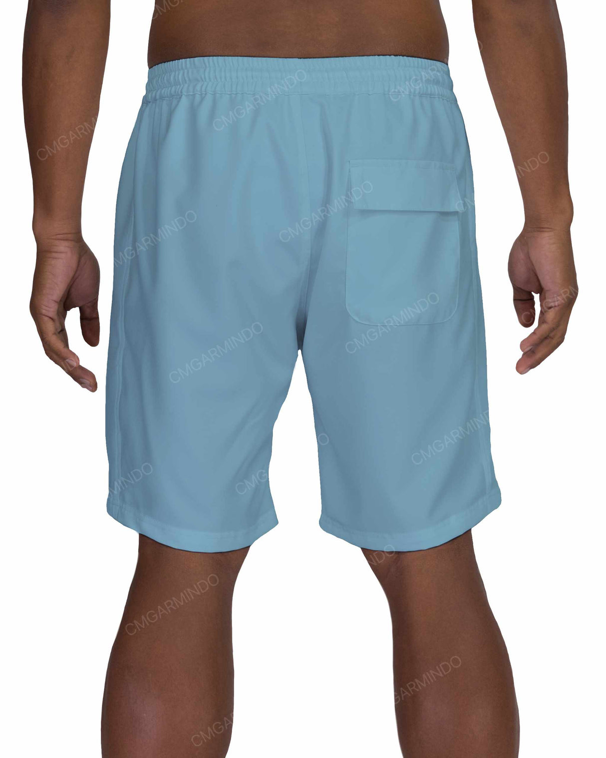 19" Elastic Waist Side Panel Swimshorts