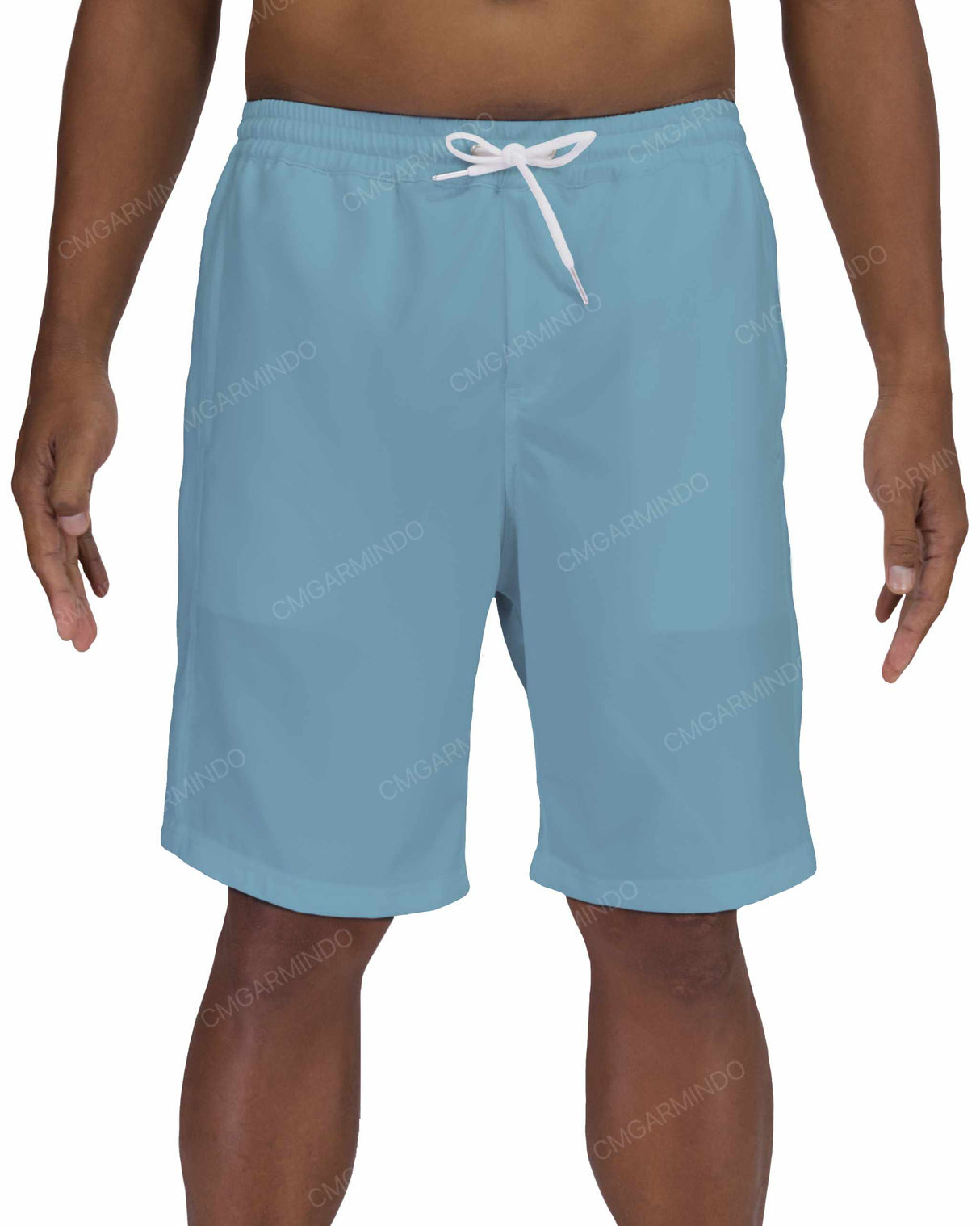 19" Elastic Waist Side Panel Swimshorts