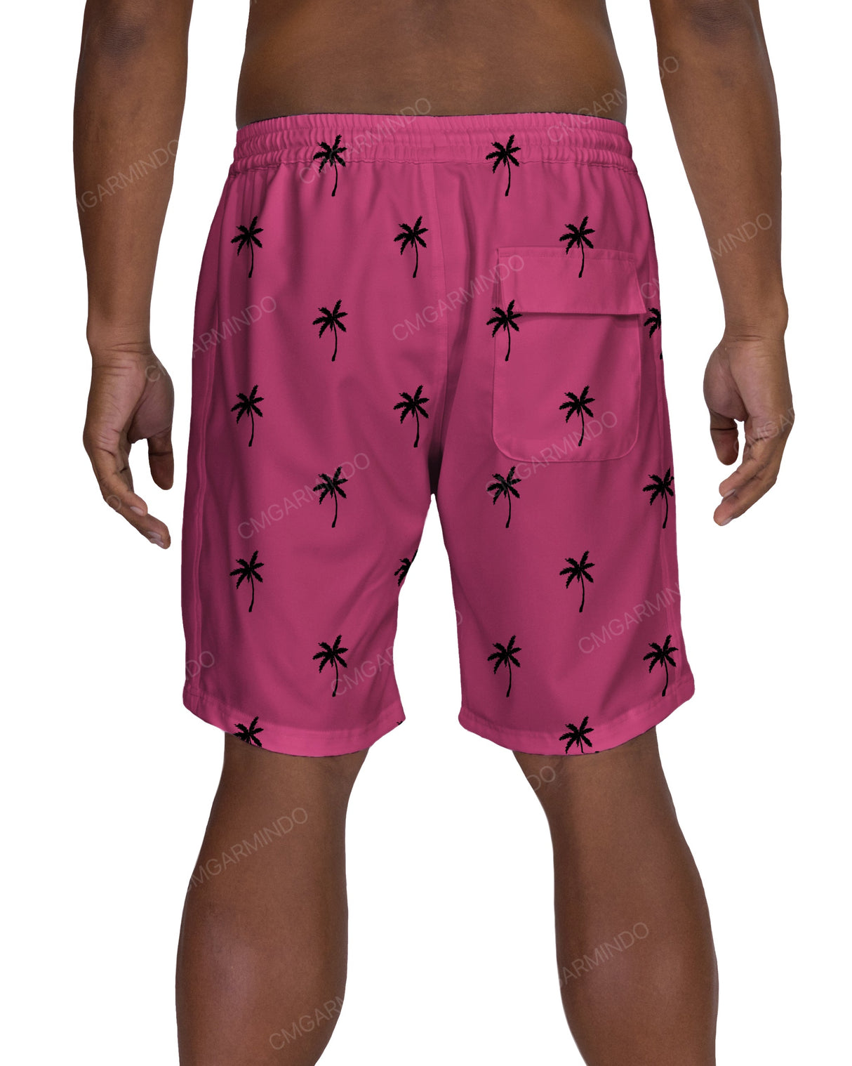 19" Elastic Waist Side Panel Swimshorts