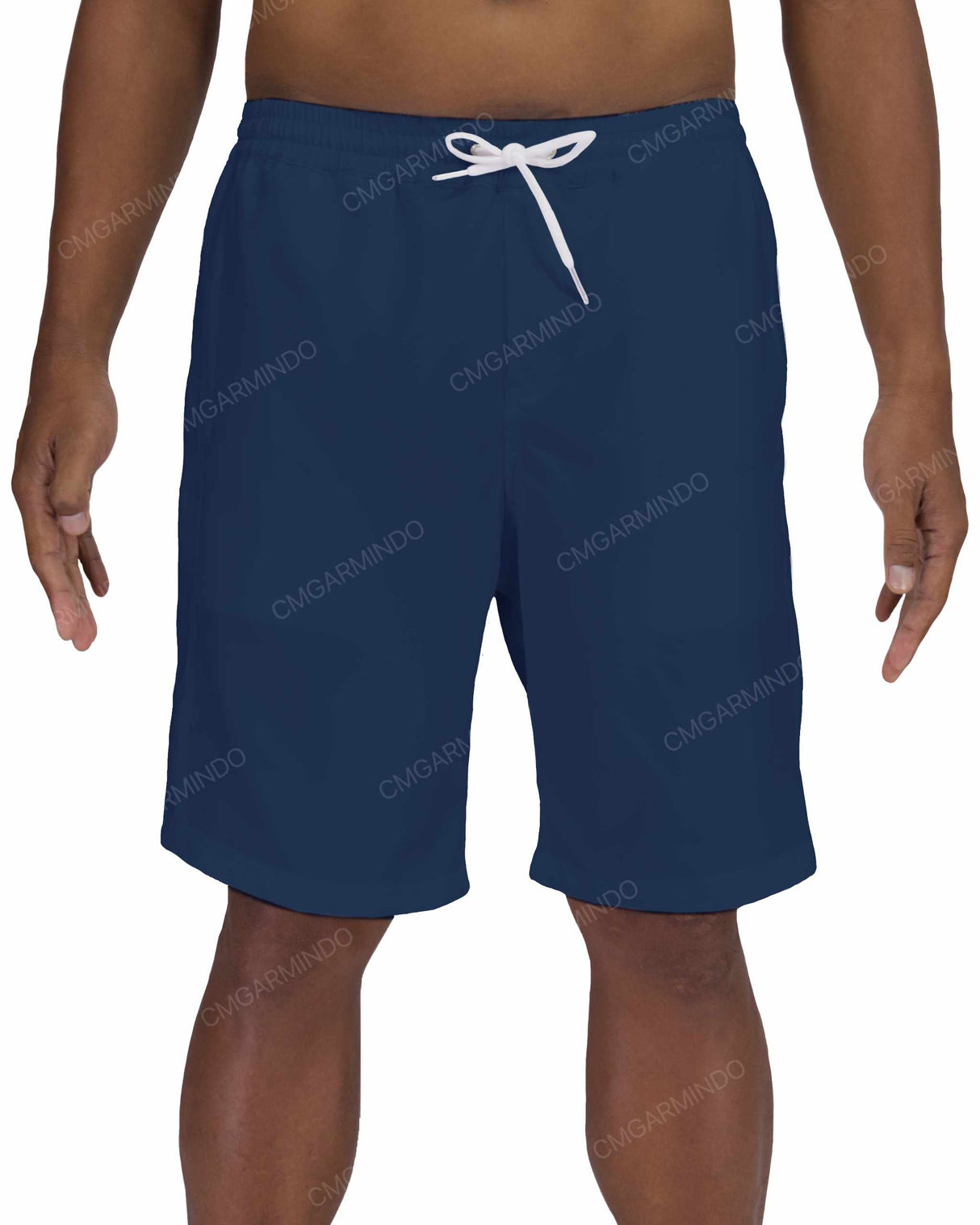 19" Elastic Waist Side Panel Swimshorts