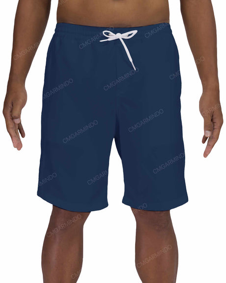 19" Elastic Waist Side Panel Swimshorts
