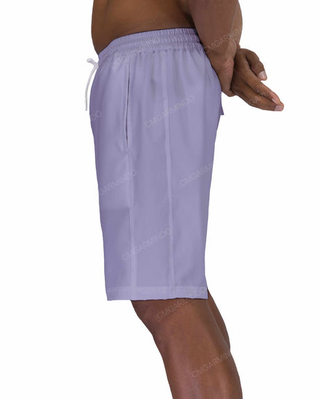 19" Elastic Waist Side Panel Swimshorts