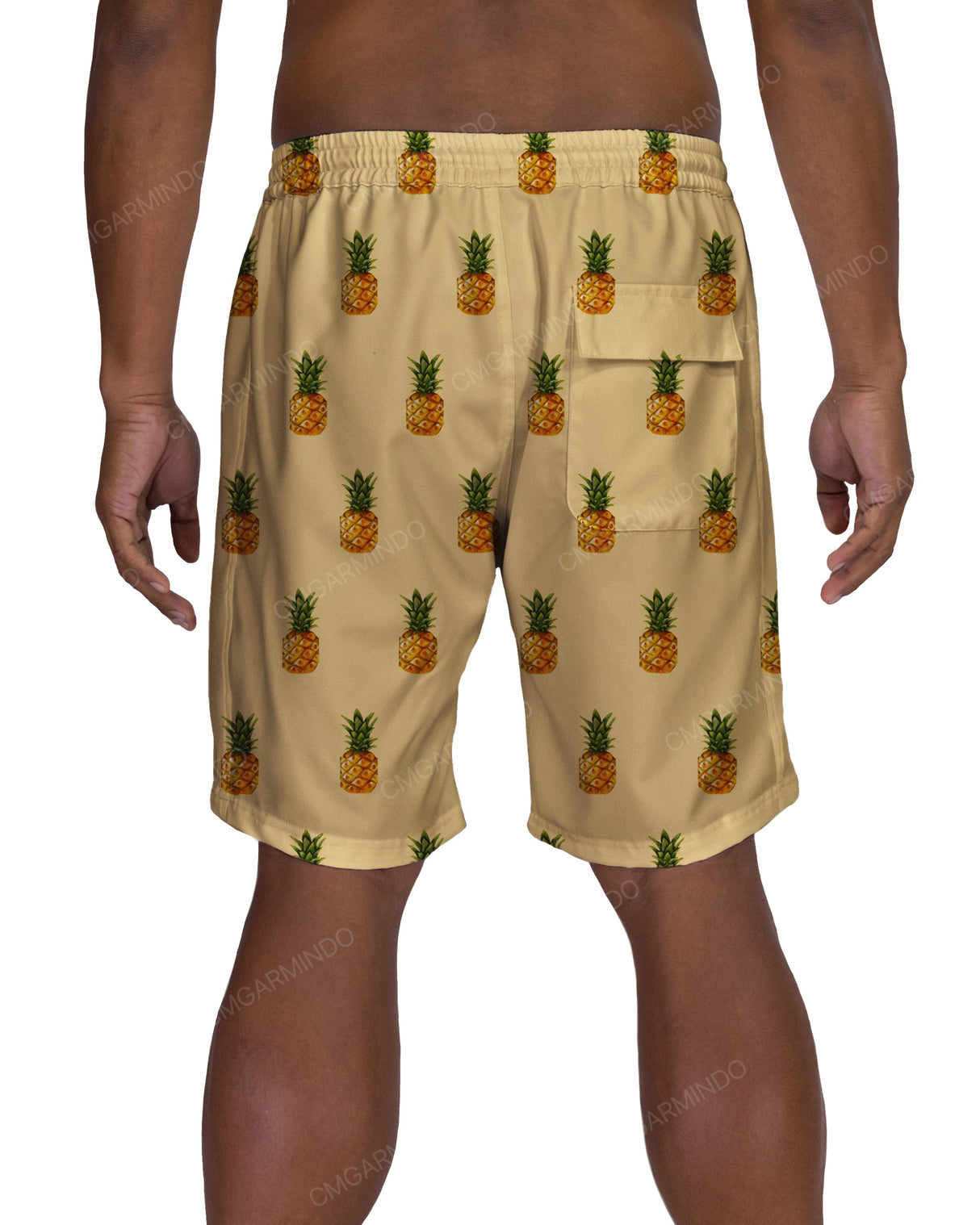 19" Elastic Waist Side Panel Swimshorts