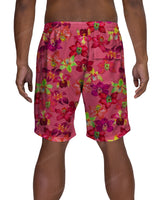 19" Elastic Waist Side Panel Swimshorts