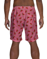 19" Elastic Waist Side Panel Swimshorts
