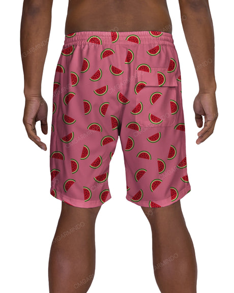 19" Elastic Waist Side Panel Swimshorts