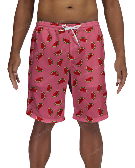 19" Elastic Waist Side Panel Swimshorts