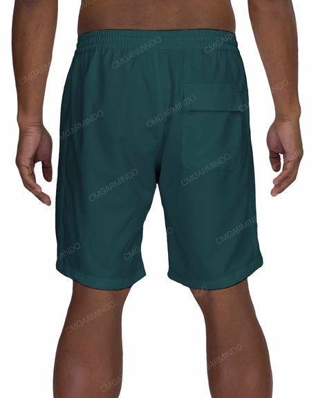19" Elastic Waist Side Panel Swimshorts