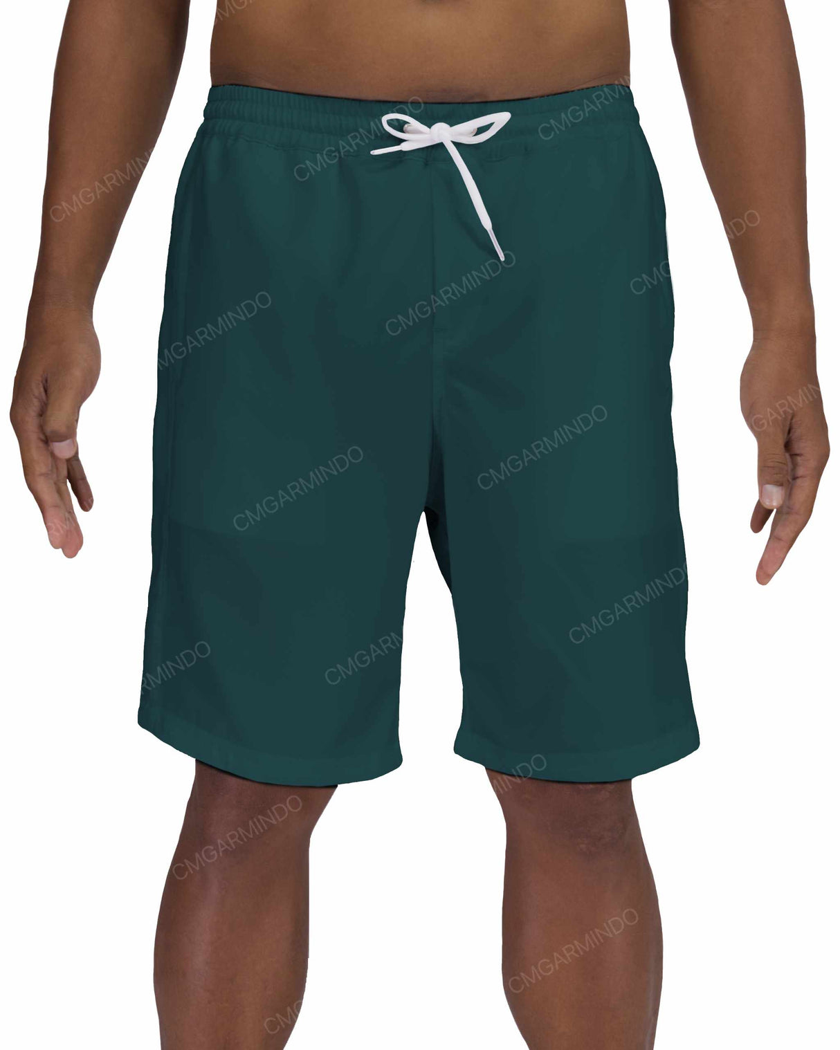19" Elastic Waist Side Panel Swimshorts