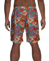 19" Elastic Waist Side Panel Swimshorts