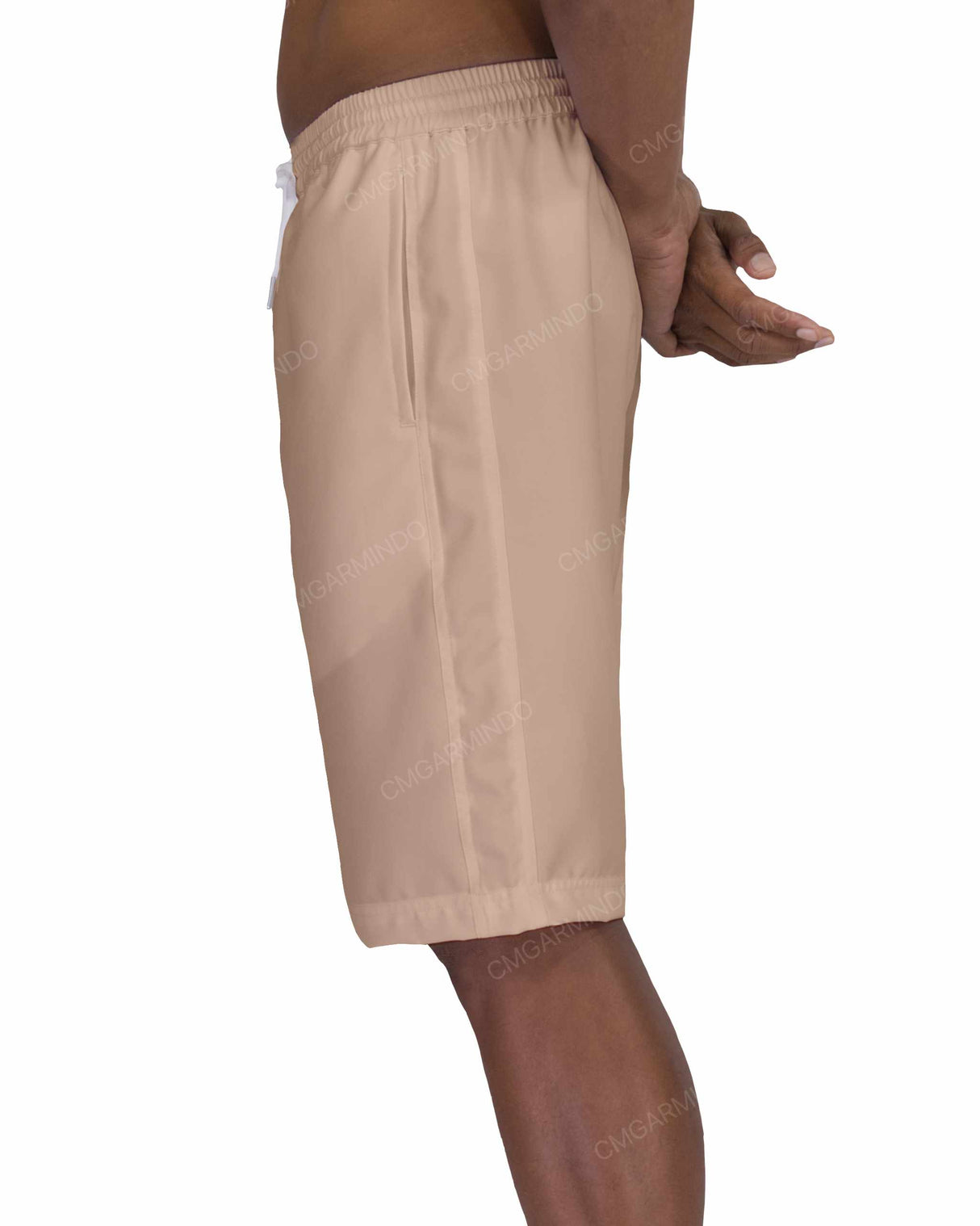 21" Elastic Waist Side Panel Swimshorts