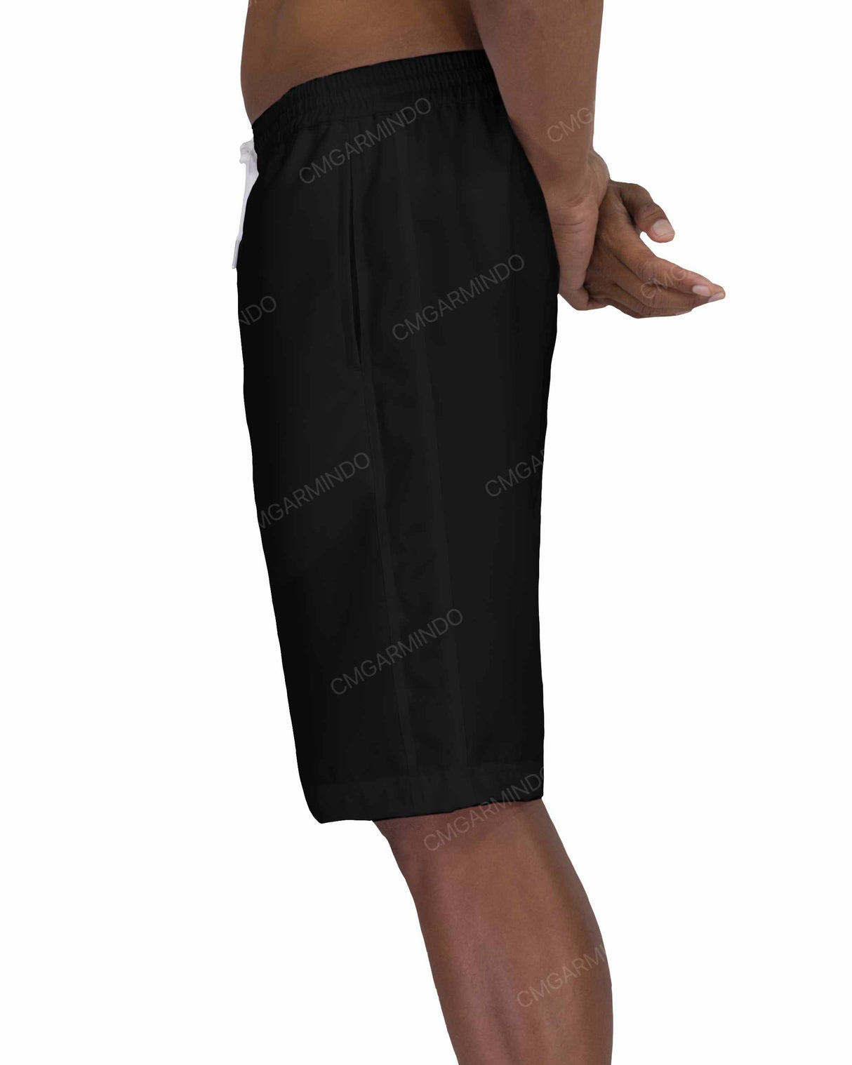 21" Elastic Waist Side Panel Swimshorts