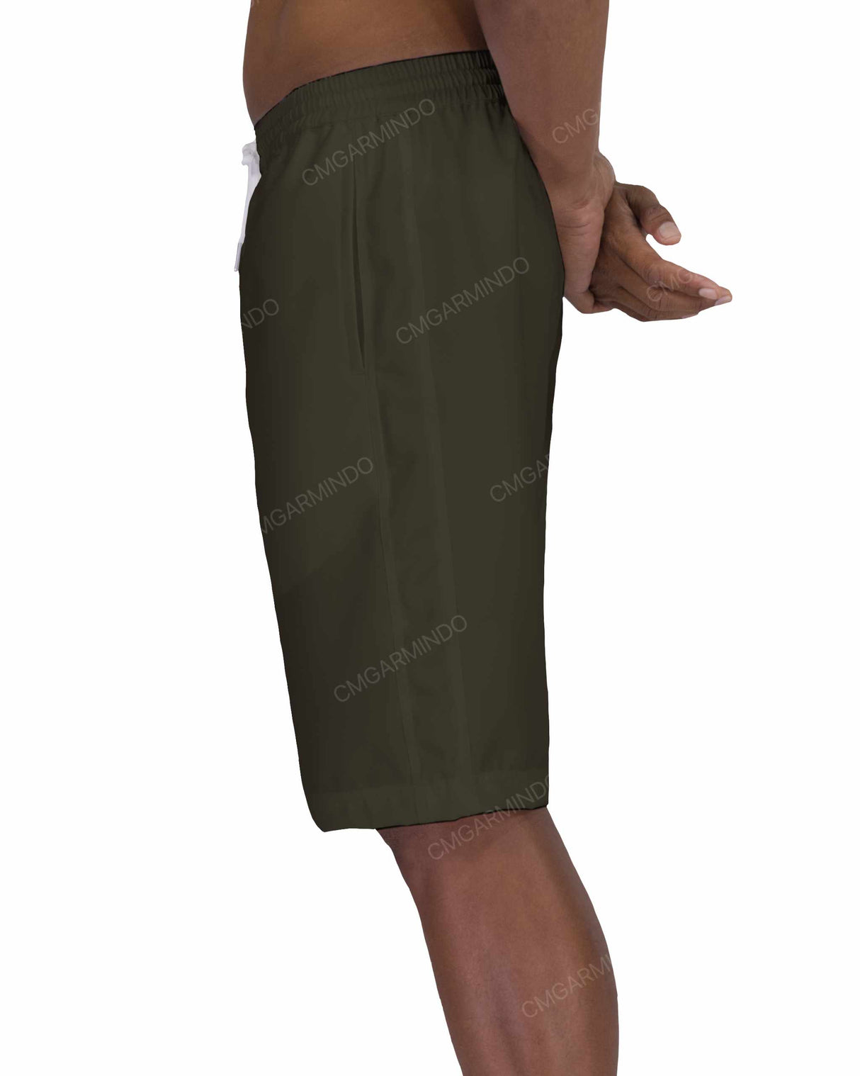 21" Elastic Waist Side Panel Swimshorts