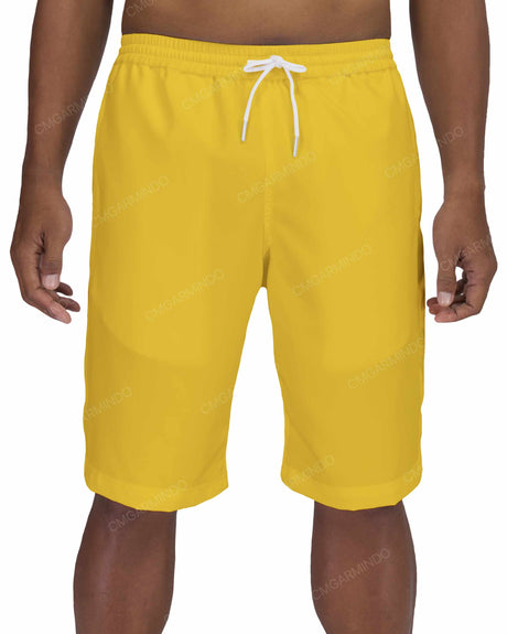 21" Elastic Waist Side Panel Swimshorts
