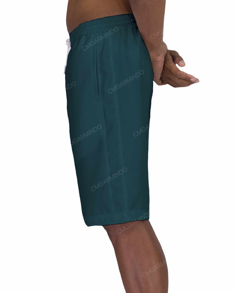 21" Elastic Waist Side Panel Swimshorts